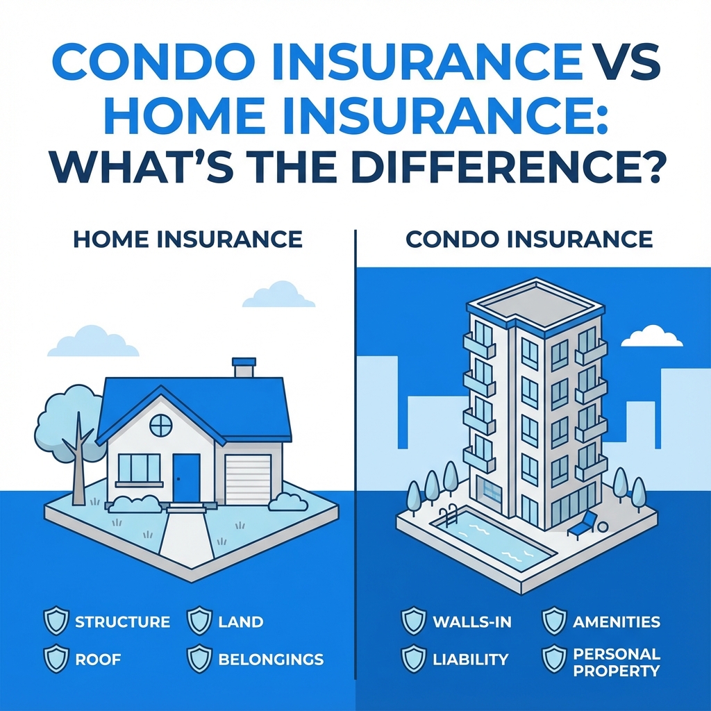 Comparison of house vs condo building
