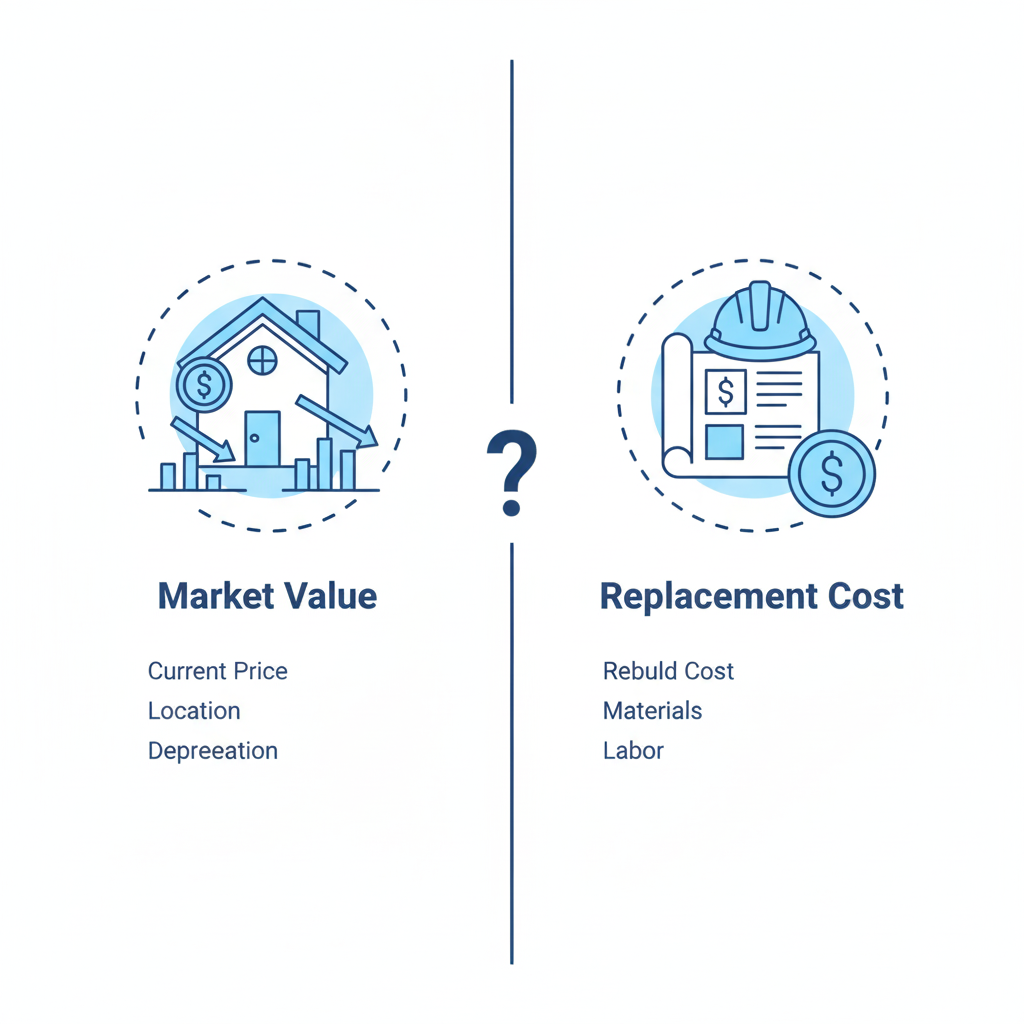 Two houses on a scale
